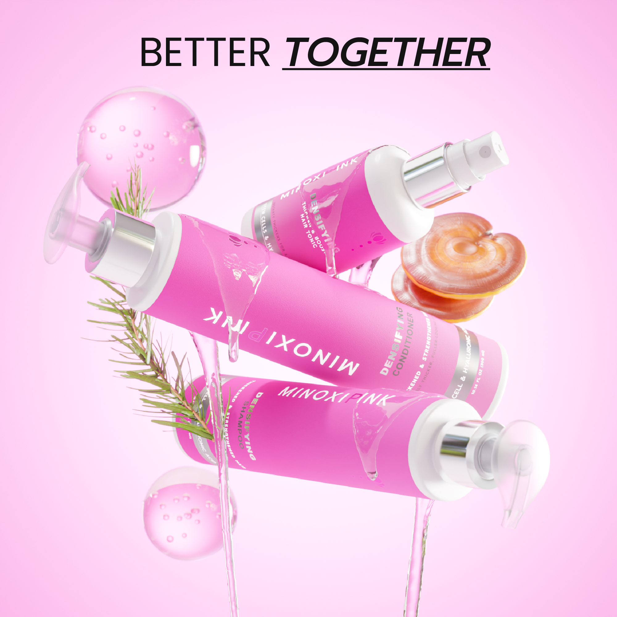 MINOXIPINK Densifying Hair Tonic- Thick & Boost